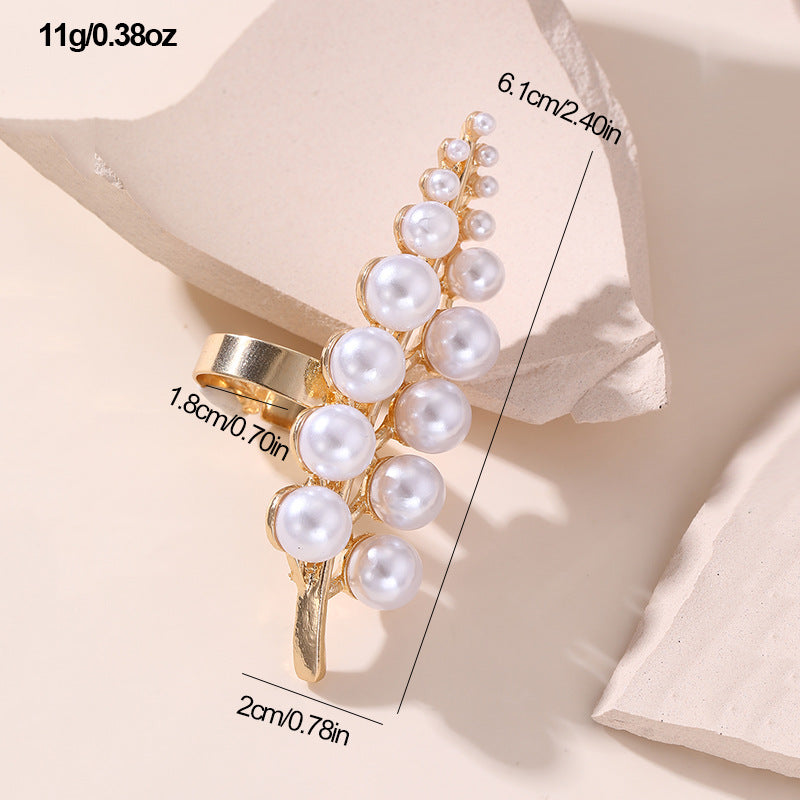 Rose Gold Statement Ring for Women – Irregular Korean Style Resin Jewelry