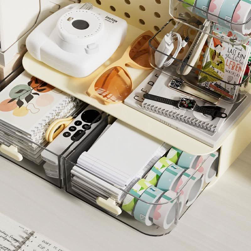 Multi-Compartment Organizer & Desktop Storage Box for Office, Bedroom & Bathroom