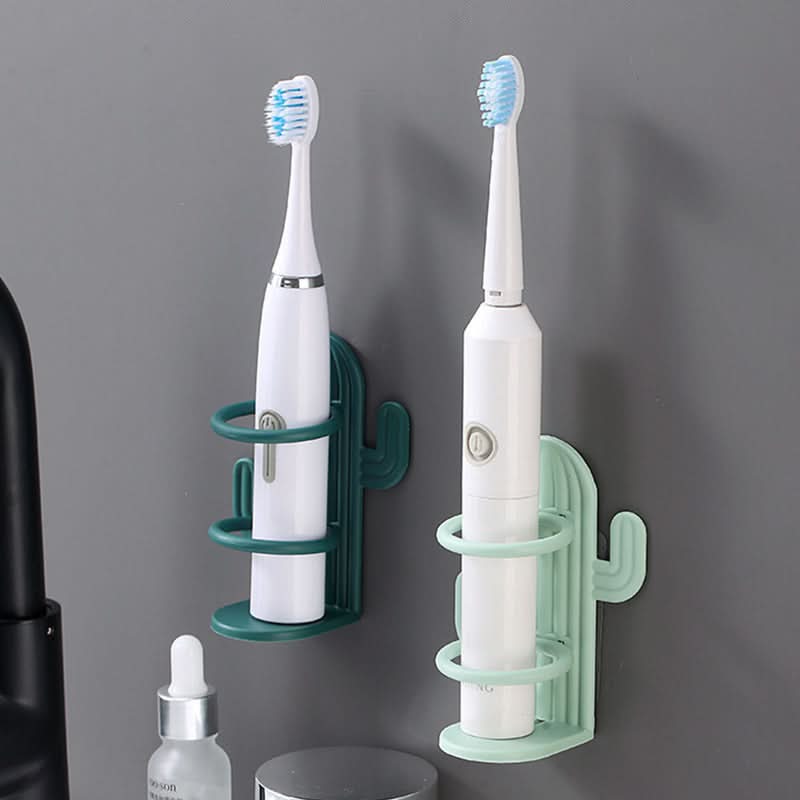 Wall-Mounted Cactus Toothbrush & Storage Rack – Punch-Free Holder