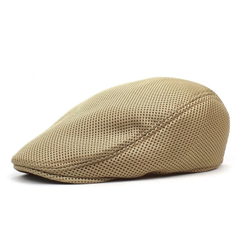 Men's Mesh Beret Cap – Breathable Duckbill Hat For Spring and Summer