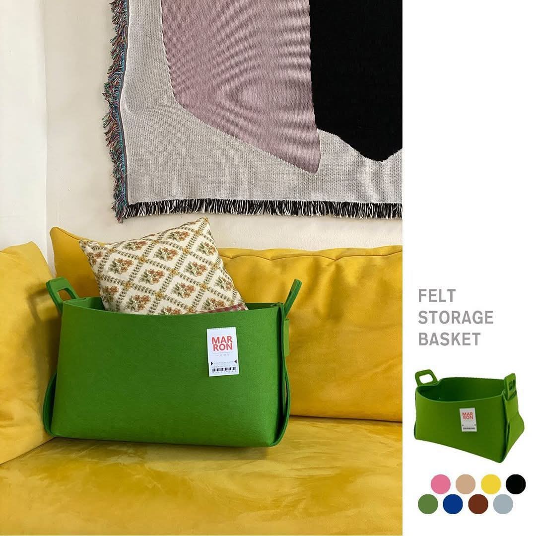 Foldable Felt Storage Basket – Kids’ Toy Organizer