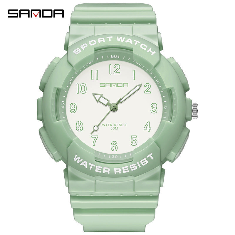 Sanda Waterproof Digital Sports Watch – Stylish Unisex Quartz Watch for Teens