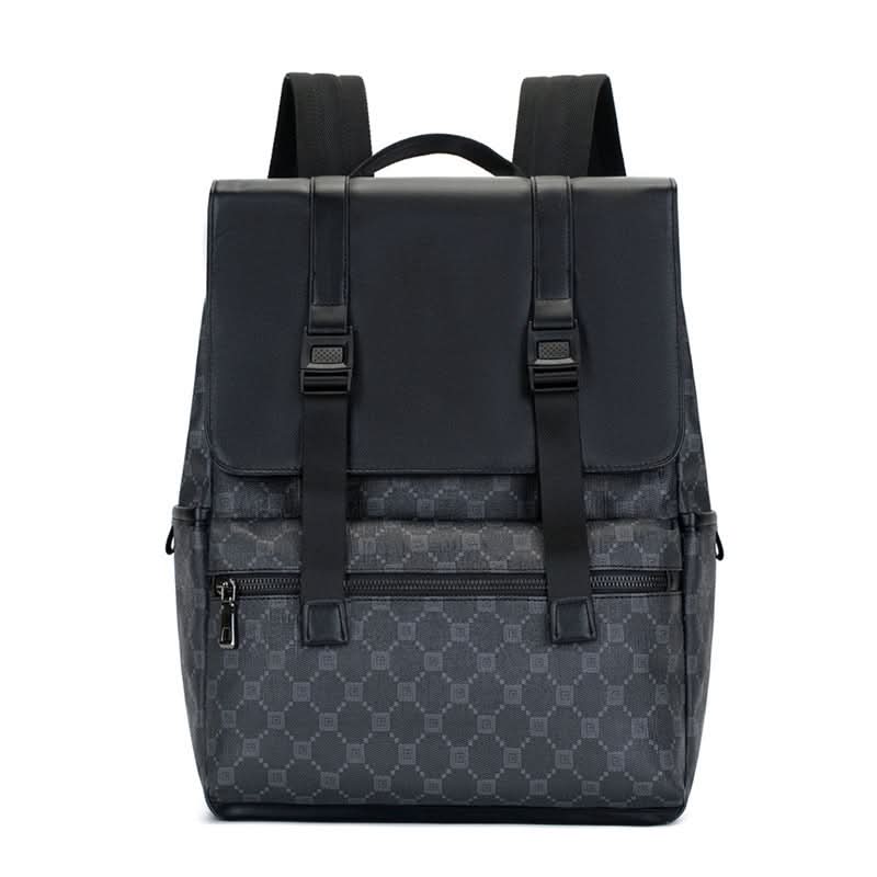 Stylish Men’s Business Backpack – PU Leather, 15-Inch Laptop, Travel & Daily Use