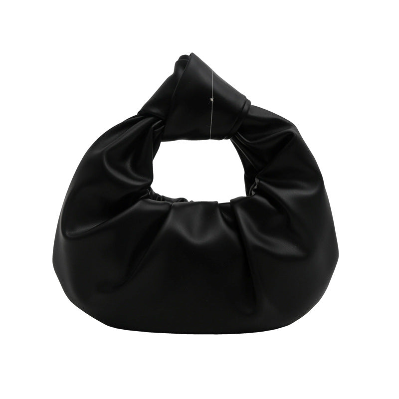Women's Pleated Armpit Bag – Fall Street Style PU Handbag with Zipper