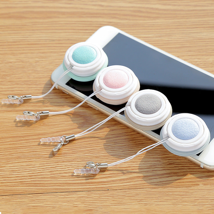 Macaron Screen Cleaner Pendant – Portable Microfiber Phone & Lens Wipe