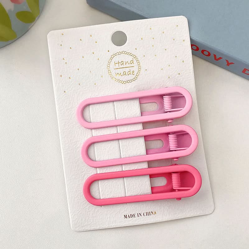 Ice Transparent Jelly Candy Color Hair Clips