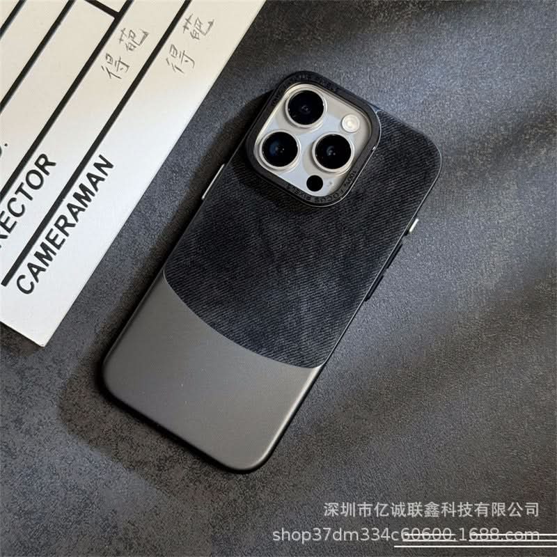 Luxury Velvet iPhone 15 & 14 Case - Shockproof, Anti-Fingerprint Cover