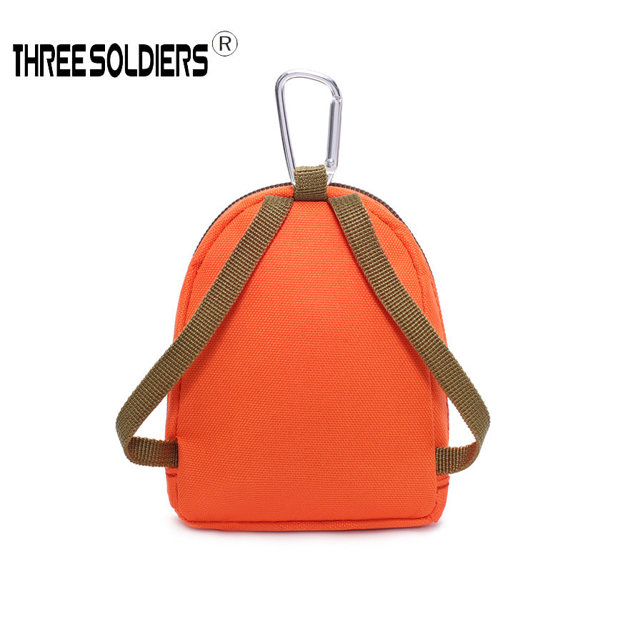Mini Tactical Backpack Keychain – Multi-Purpose Oxford Storage Pouch