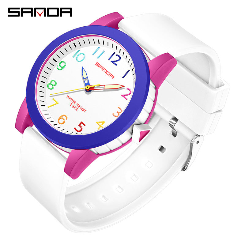 Sanda Waterproof Digital Quartz Watch – Unisex Shockproof Outdoor Kids Sports Watch