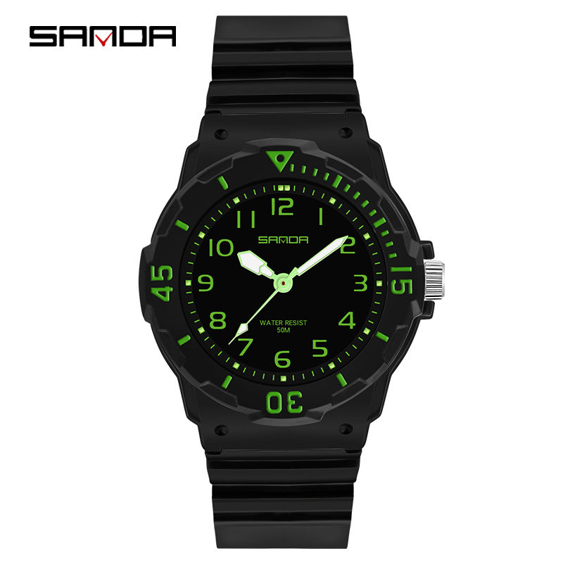 Sanda Women’s Luminous Quartz Watch – Waterproof Casual Analog Watch
