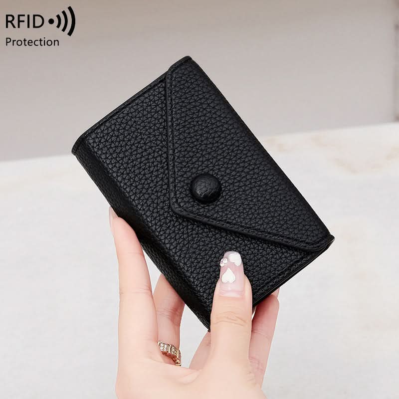 RFID Blocking PU Leather Card Holder – Lightweight Wallet for Men & Women