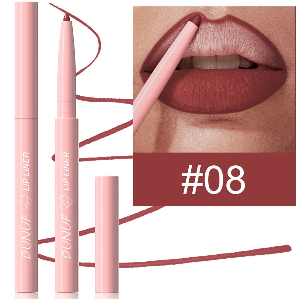 DUNUF Matte Velvet Lip Liner Set – Easy to Apply, Long-Lasting