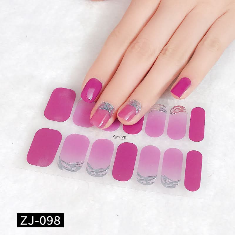 Waterproof 3D Gel Nail Stickers - Durable