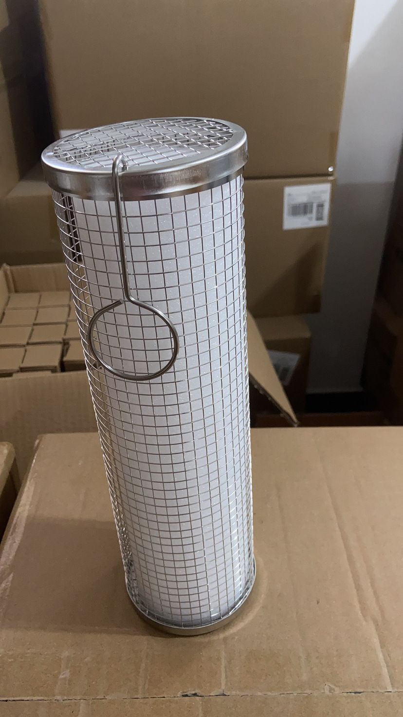 Stainless Steel BBQ Smoking Cylinder – Portable, Rust-Proof Grill Net