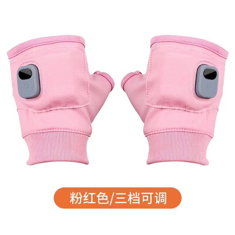 USB Heated Fingerless Gloves – Rechargeable For Gaming, Office, and Outdoor Use