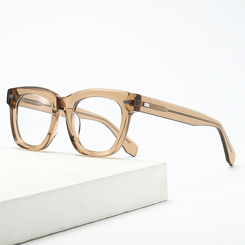 Retro Flat Eyewear for Men & Women, Big Face Fit, Myopia-Ready