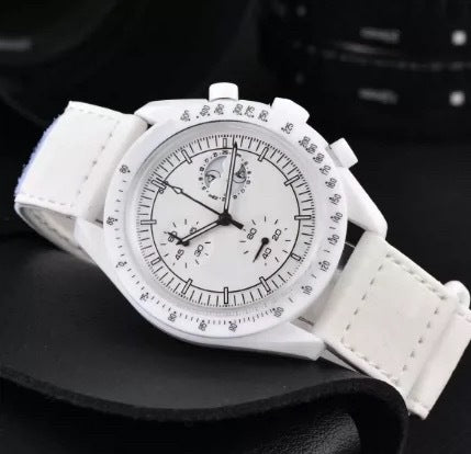 Men’s Fashion Chronograph Quartz Watch – Planet Series, Luminous 6-Pin Design