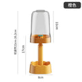 Wall-Mounted Toothbrush Holder with Cups – Mouthwash Cup Storage Organizer