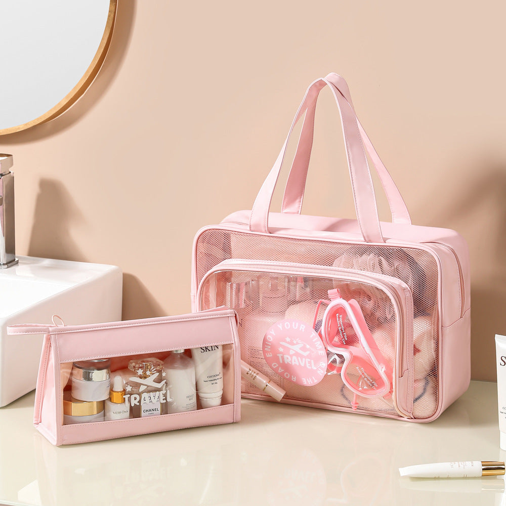 Waterproof Toiletry Bag – Large Capacity Travel Organizer with Wet & Dry Separation