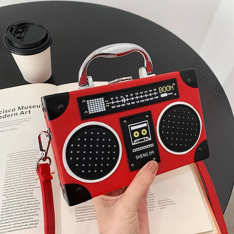 Retro Radio Shoulder Bag for Women