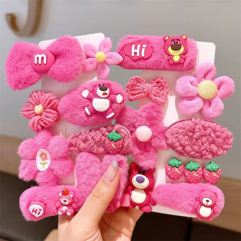 Cute Plush Duckbill Hairpins for Kids