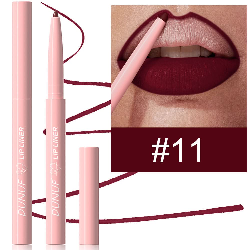 DUNUF Matte Velvet Lip Liner Set – Easy to Apply, Long-Lasting