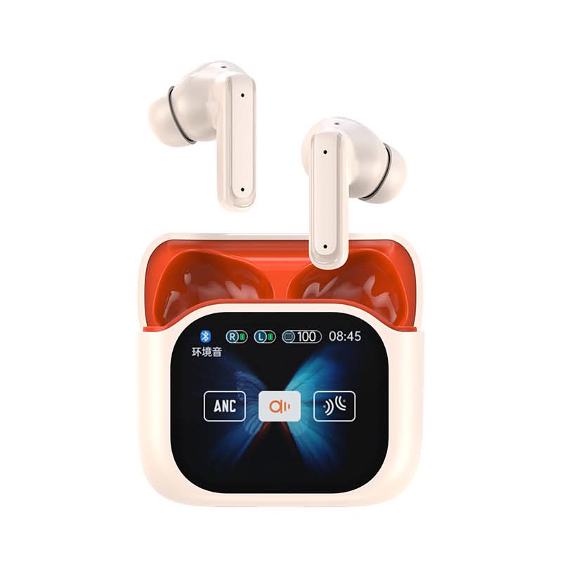 LED Touchscreen Bluetooth Headphones with ANC