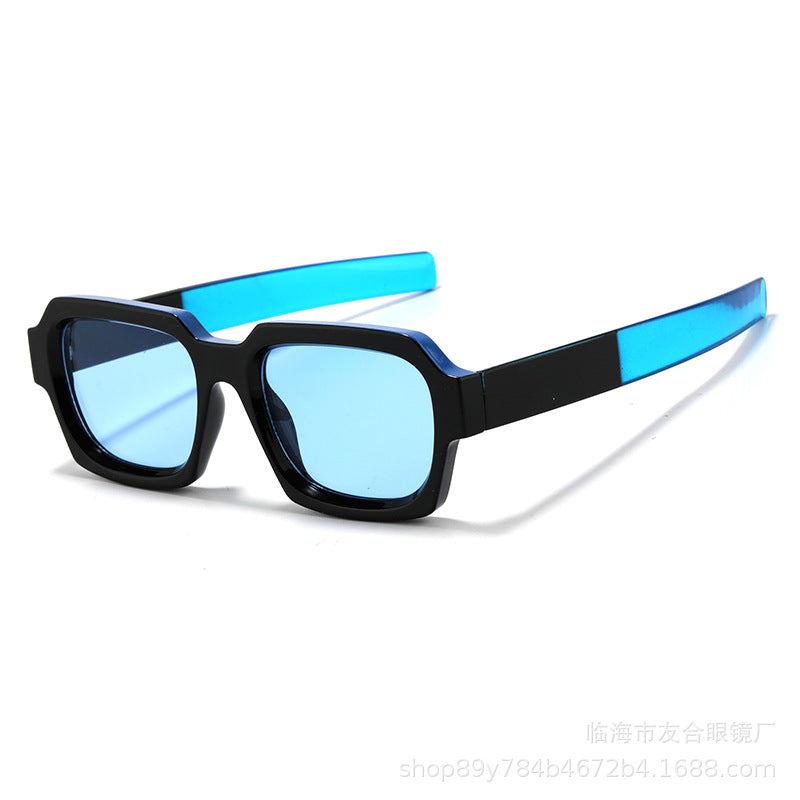 Retro Party Colorful Street-Style Sunglasses – Trendy UV-Protective Fashion Eyewear