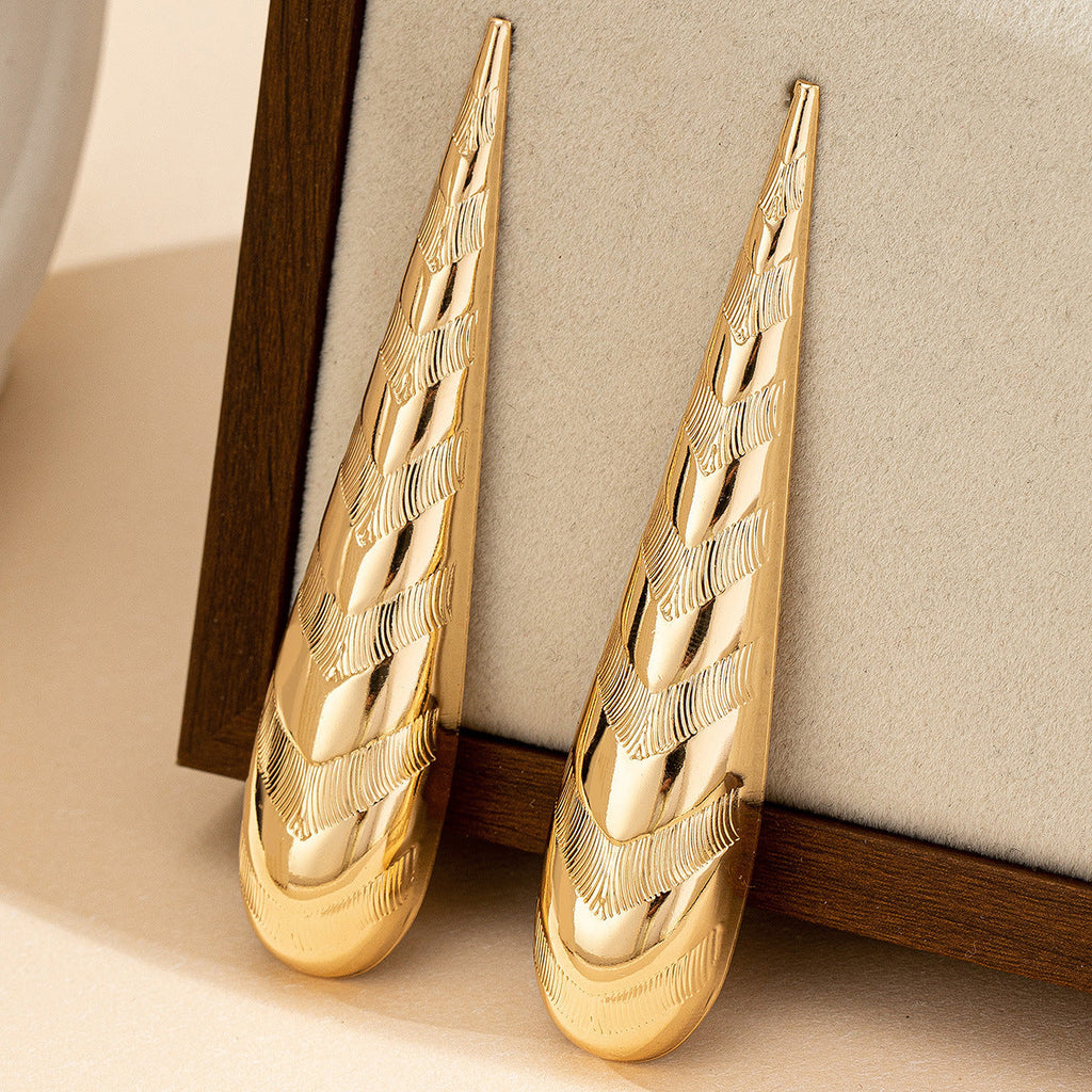 Trendy Teardrop Earrings for Women – Fashion Alloy Statement Jewelry