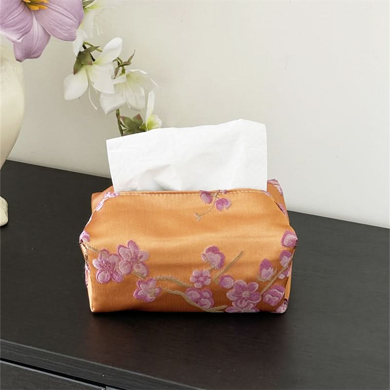 Creative Fabric Tissue Box Cover – Stylish Dust-Proof Tissue Holder for Home & Car