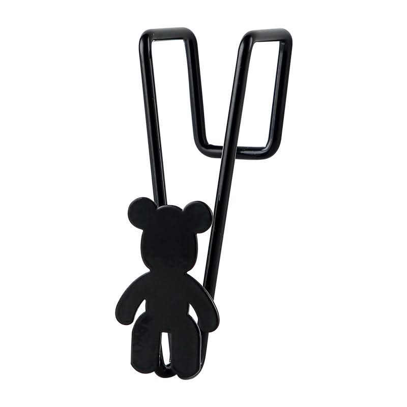 Pack of 2 Bear Cabinet Door Hooks – Wall & Door Mount (3kg Capacity)
