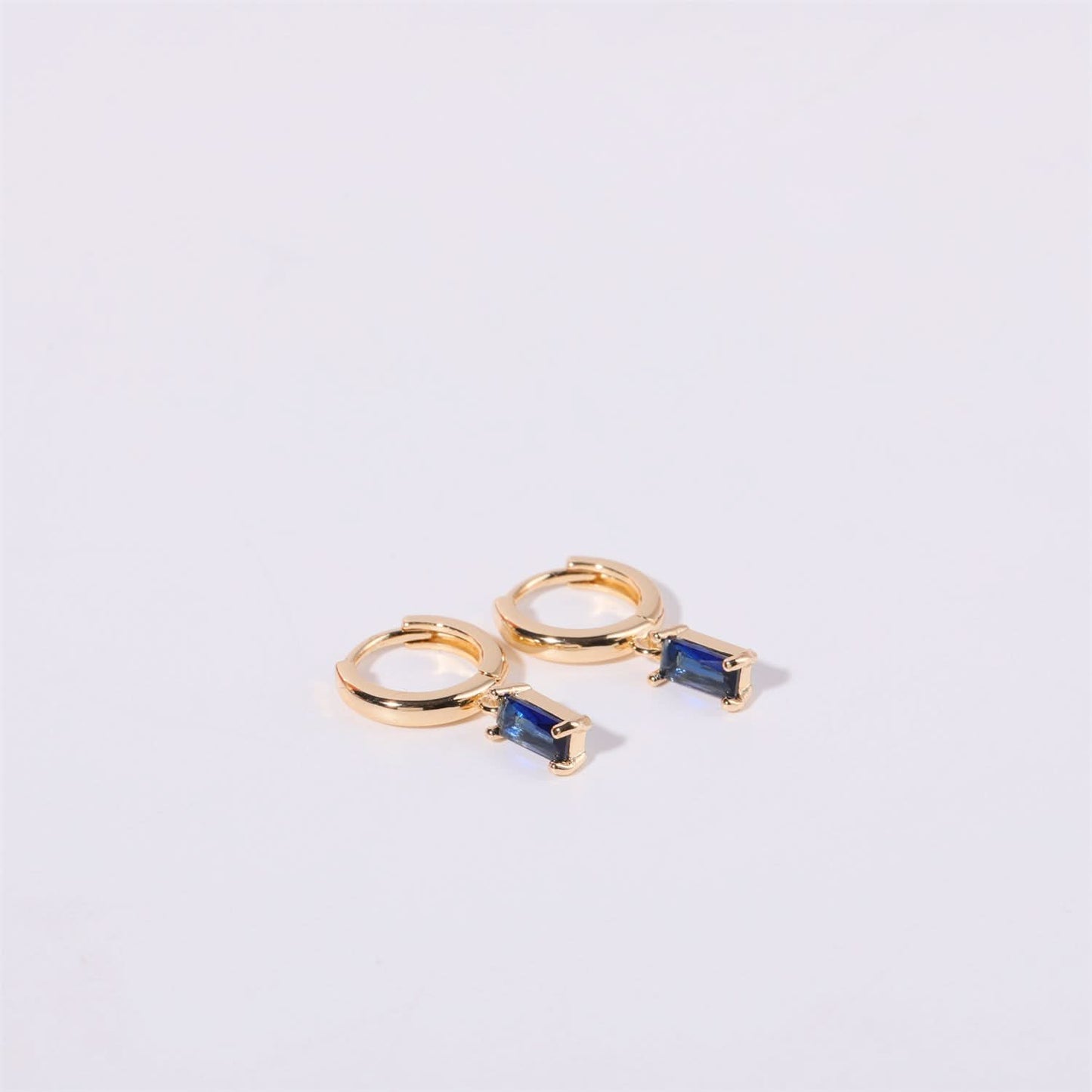 Birthstone Hoop Earrings for Women – Crystal Hoops, Retro Chic Style