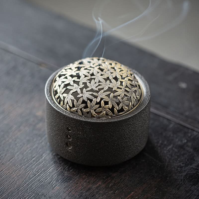 Creative Ceramic Incense Burner - Line Design for Sandalwood & Agarwood