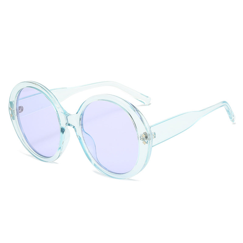 Round Oversized Sunglasses for Women – UV400 Fashion Shades, Street Style