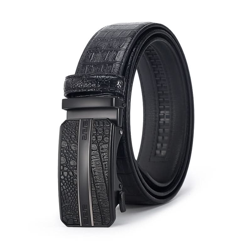 Crocodile Pattern Leather Belt for Men