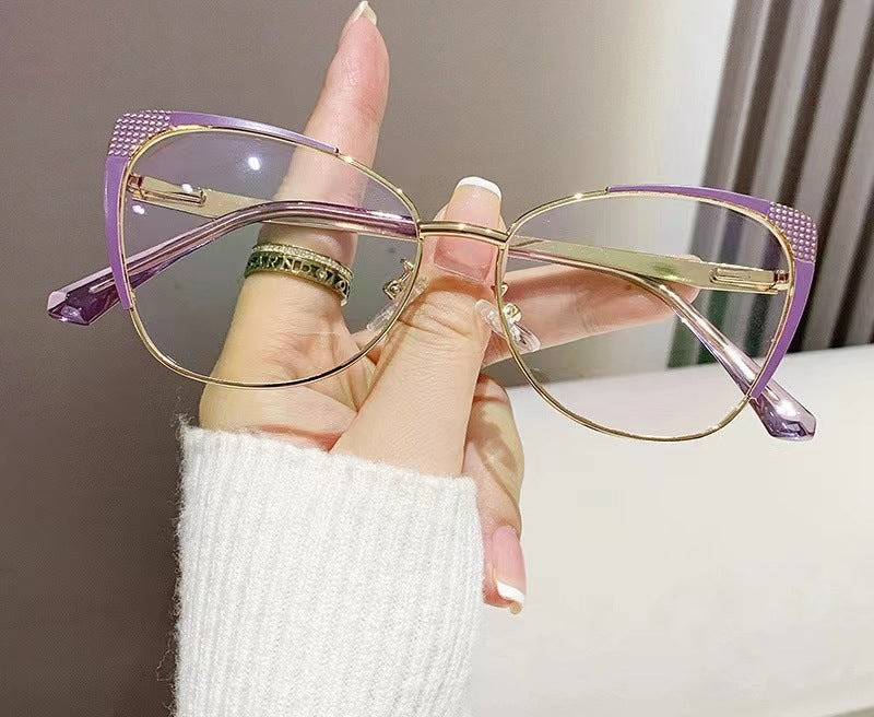 Women’s Cat-Eye Anti-Blue Light Glasses – Fashion Slim Frame, Full-Rim Screen Eyewear