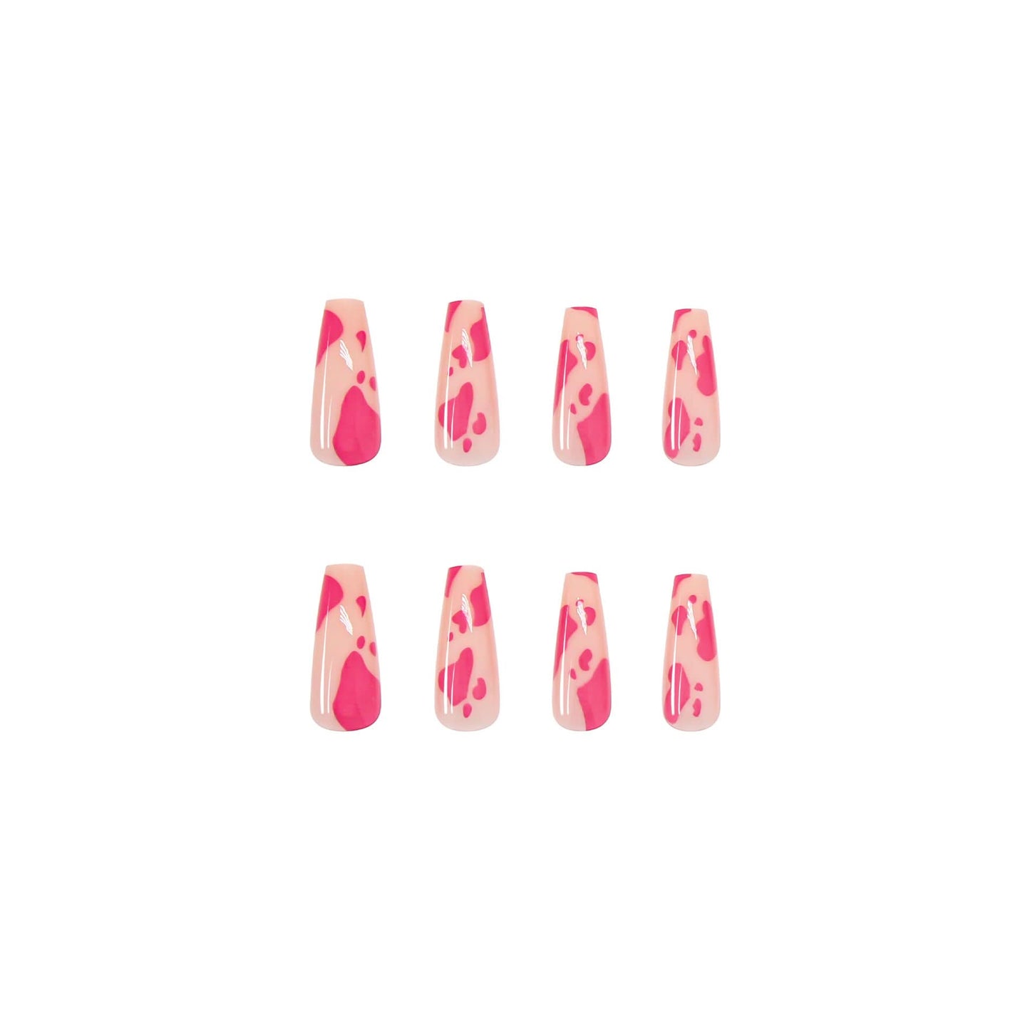 Long Ballet Nail Art Tips –  Press-On Nails (24 Pieces)