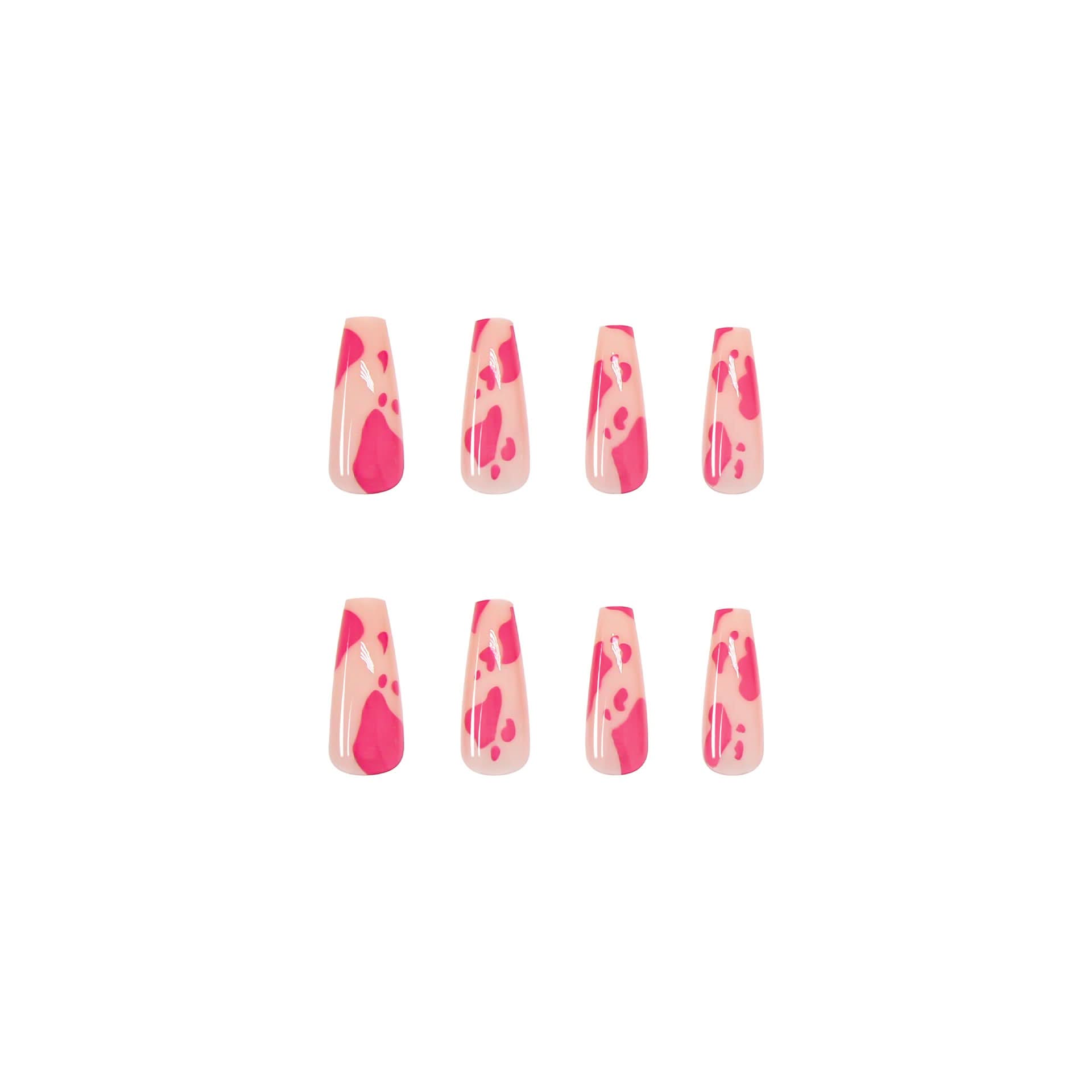 Long Ballet Nail Art Tips –  Press-On Nails (24 Pieces)