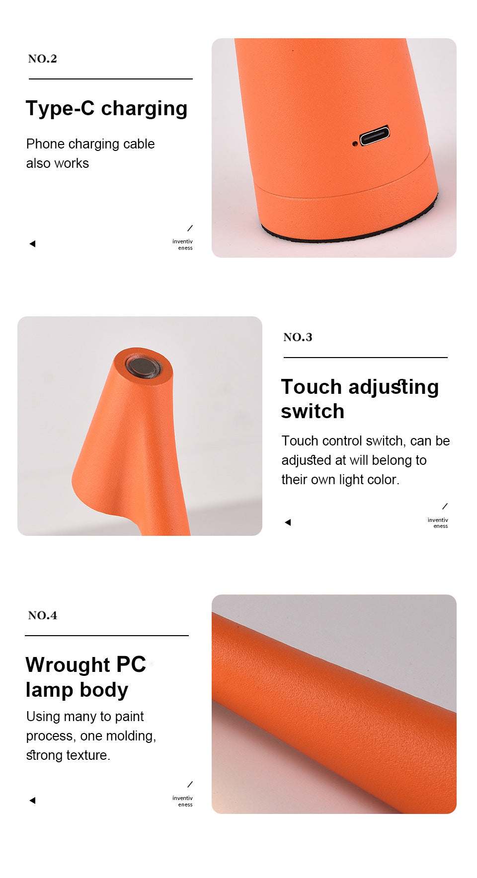 Rechargeable LED Desk Lamp with Touch Control | Decorative Night & Bedside Light