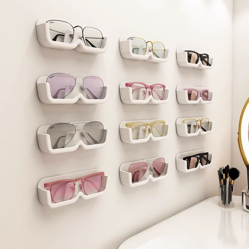 Wall-Mounted Sunglasses Organizer – Punch-Free Display Rack for Eyeglasses & Shades