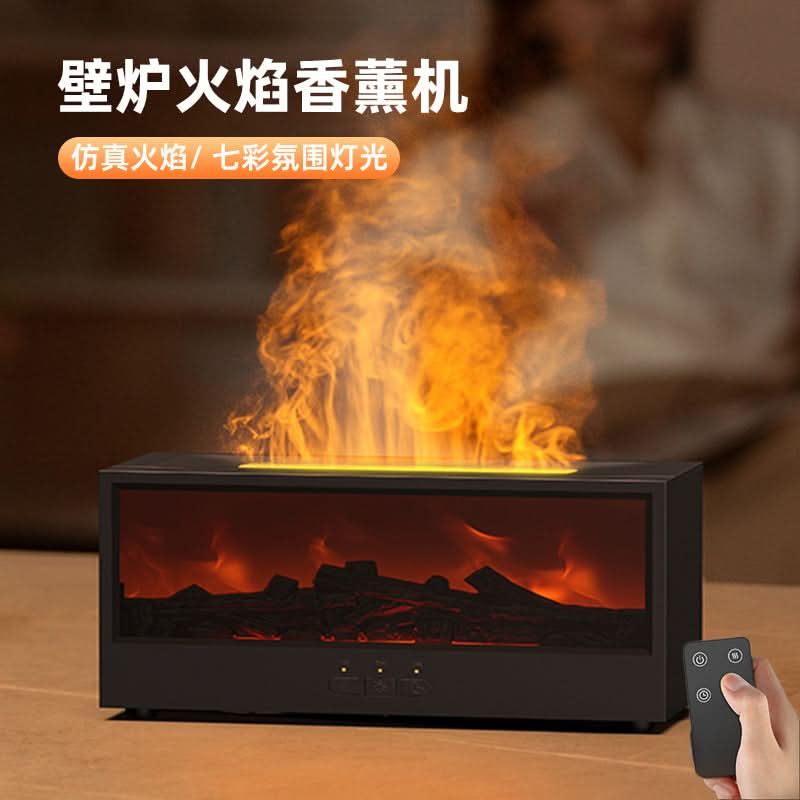 USB Flame Humidifier Aromatherapy Air Purifier