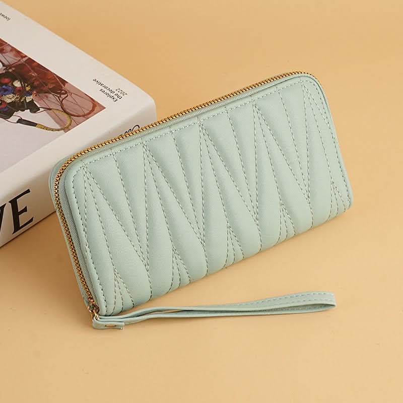 Women’s Wallet – Elegant Zipper Clutch Bag, Short & Long