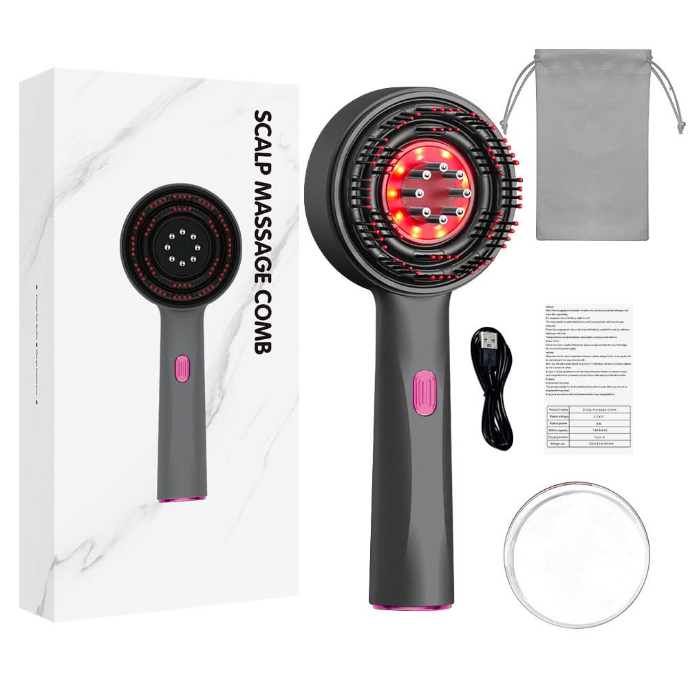 Electric Scalp Massage Comb with Red Light Therapy
