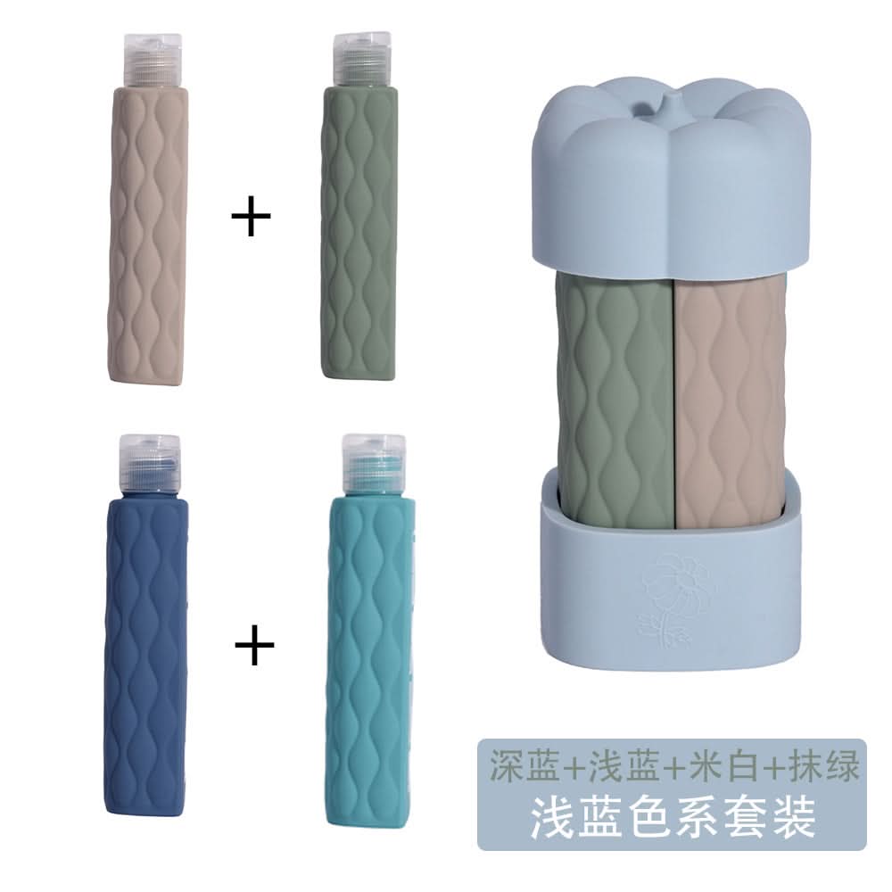 4-in-1 Silicone Travel Refill Bottles Set – Leak-Proof