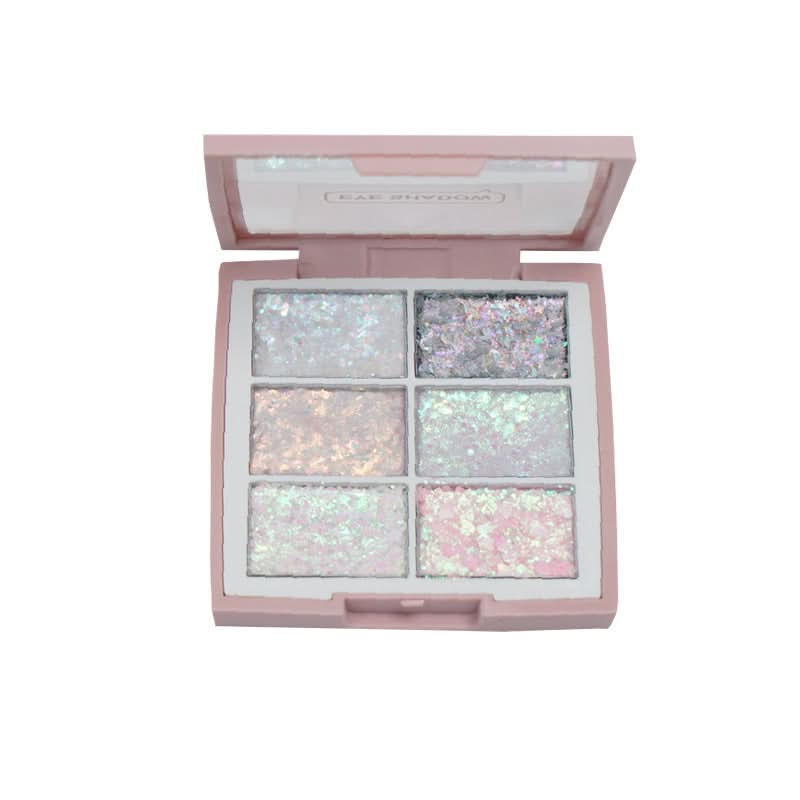 NOVO Glitter Eyeshadow Gel – Shimmering 6-Color Palette, High-Pigment Eye Makeup