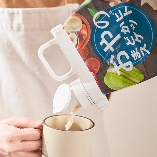 Japanese Food Bag Sealing Clip with Pour Spout – Airtight Clip