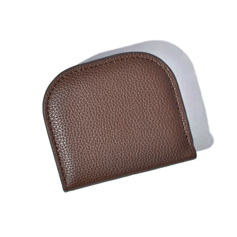 Mini Semi-Circle Coin Purse – Stylish Solid Color Wallet