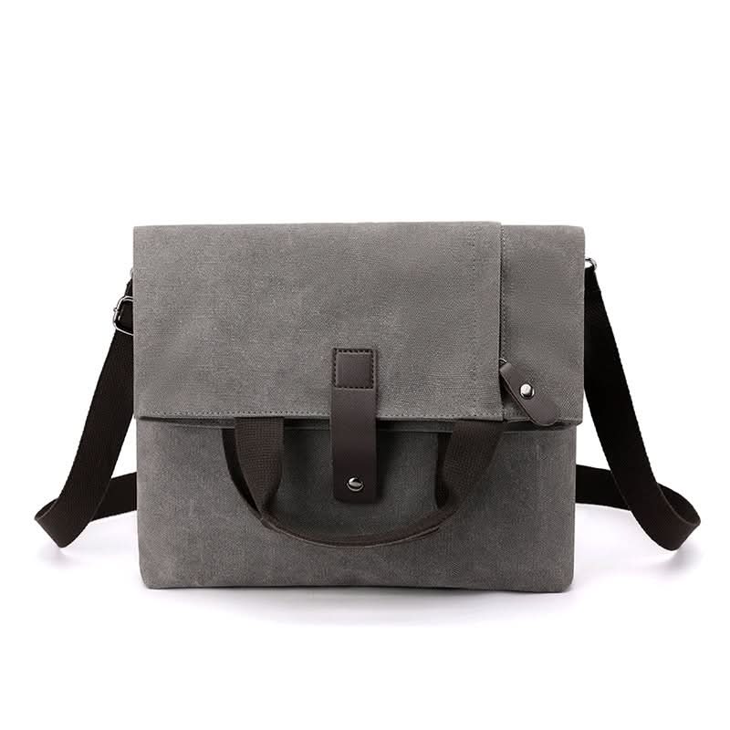 Men's Canvas Crossbody Travel Bag - Large-Capacity Shoulder Handbag
