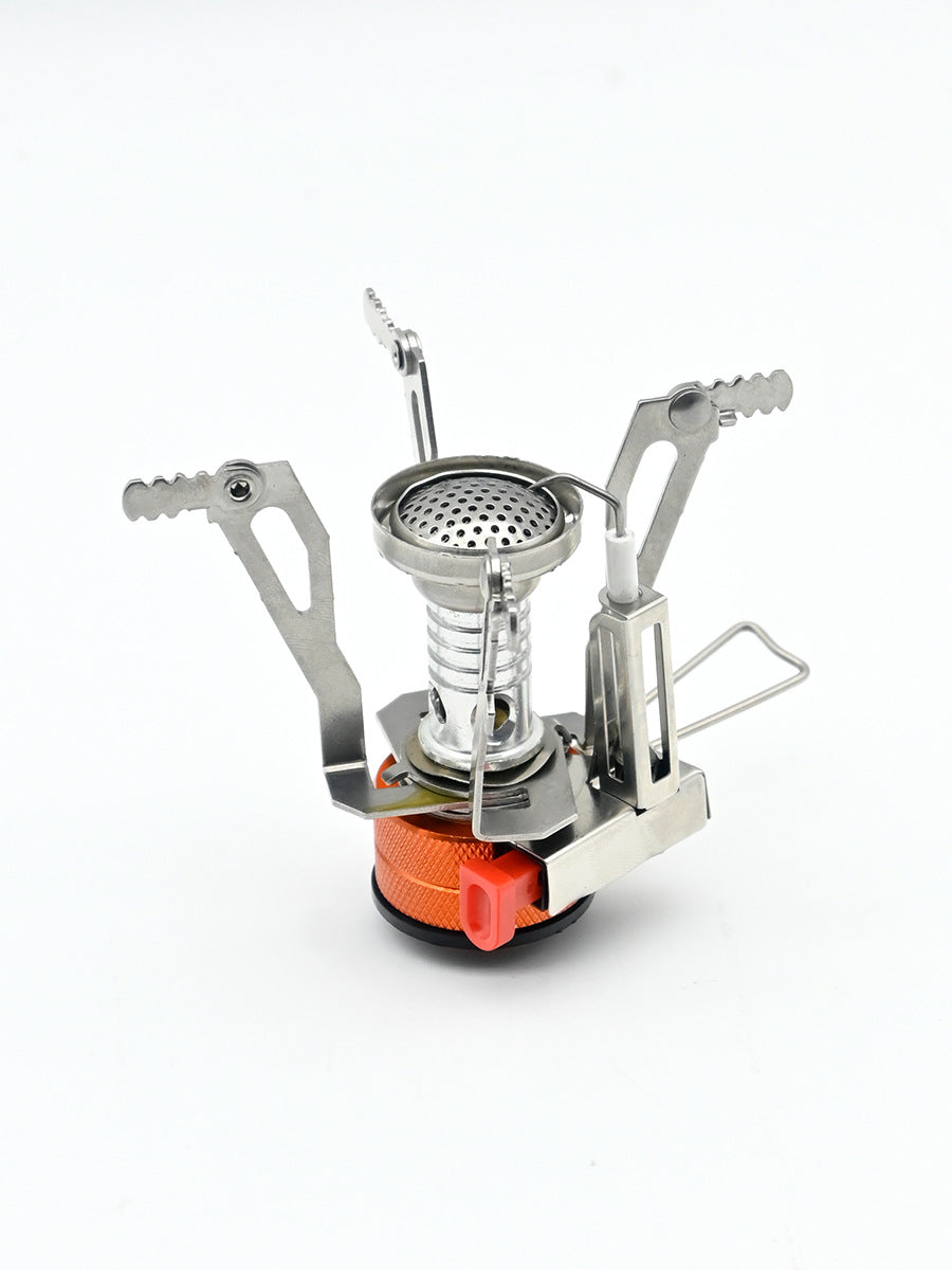 Portable Camping Stove with Electronic Ignition – All-in-One Butane Gas Cooker