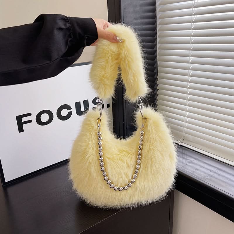 Trendy Plush Shoulder Bag Crossbody Bag for Women